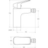 Смеситель для биде BELBAGNO DUE DUE-BD-CRM-W0