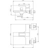 Смеситель для ванны BELBAGNO LUCE LUC-VAS-CRM